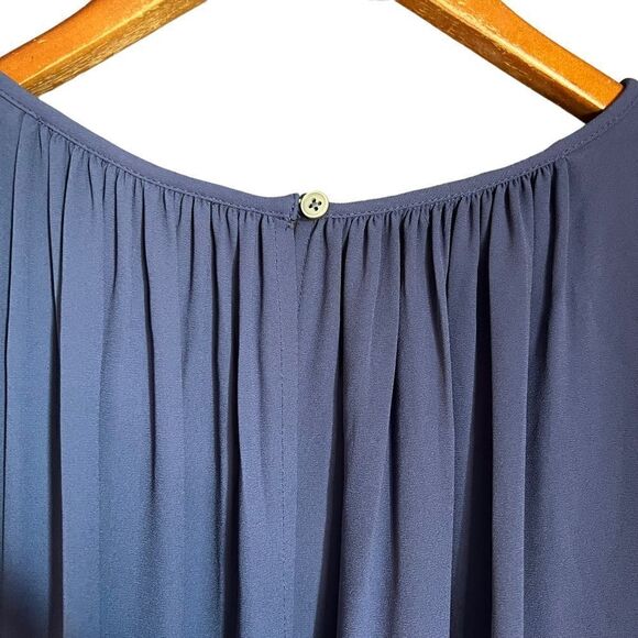 Loft purple cold shoulder blouse - Picture 7 of 11